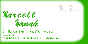 marcell hanak business card